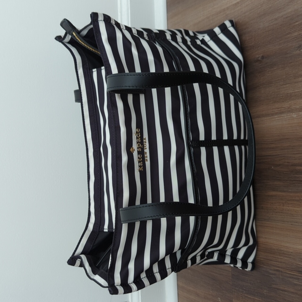 Kate Spade striped nylon tote bag